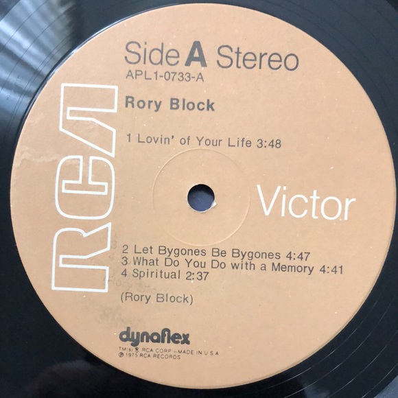 ***Free*** Rory Block Vinyl Lp '75 - Picture 2 of 6